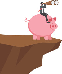 Investment concept. businessman looking for where to invest money

