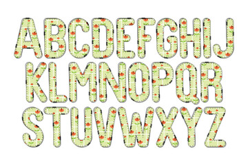 Versatile Collection of Spring Florals Alphabet Letters for Various Uses