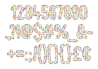Versatile Collection of Eggster Numbers and Punctuation for Various Uses