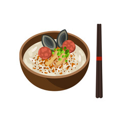 Congee traditional Asian rice porridge