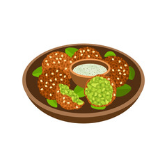 Falafel traditional Middle Eastern food