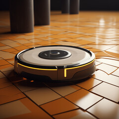 Modern Home Vacuum Robot - Generative AI