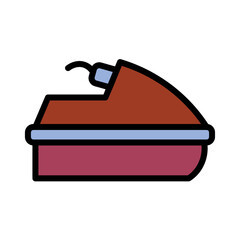 Jet Ski Sport Sea Filled Outline Icon