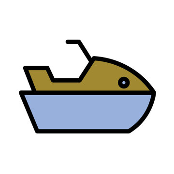 recommend clip art: Jet Ski Sport Sea Filled Outline Icon