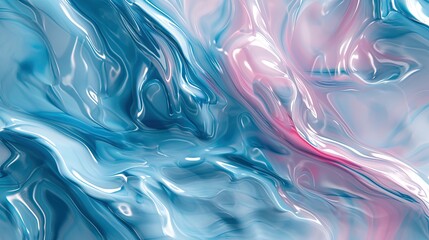 An abstract backdrop with fluid swirls of pastel blue and pink, reminiscent of marbled art, creating a soothing and artistic texture.