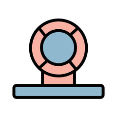 Audio Mic Record Filled Outline Icon