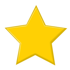 Yellow Star Icon: Guiding Light of Excellenc. This illustration can be used across various contexts, from educational materials to promotional materials, to highlight and emphasize key points.