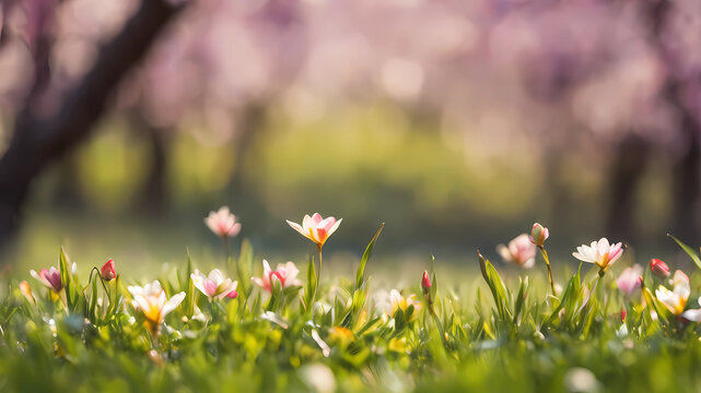 realistic blurred spring background © Zulfi_Art