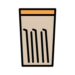 Beer Craft Glass Filled Outline Icon