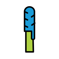 Candy Stick Chocolate Filled Outline Icon