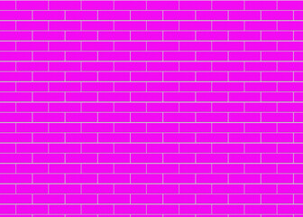 Fuchsia Pink color Brick wall Background. Blank Copy Space. Abstract wall. Textured Background. Interior Wall Background. Modern Wall Design. Abstract Design for banners and advertisements.