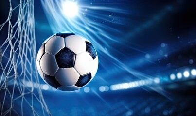 Soccer Ball Airborne Near Goal