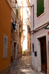 A scenic view of a narrow street, Piran - 731975189