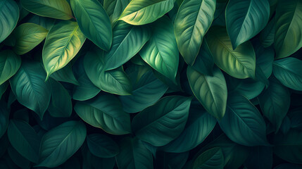 abstract leaves green nature background