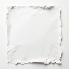 Obraz premium empty piece of paper on white. 
