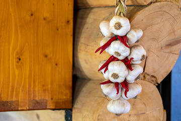 A bundle of Garlic In Transylvania 