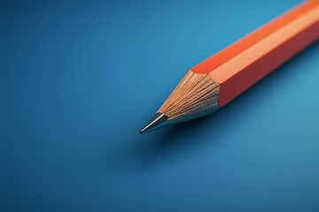 Sharpened lead pencil
