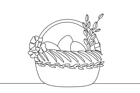 recommend clip art: Easter basket. Willow. Eggs. Flowers. Tradition
