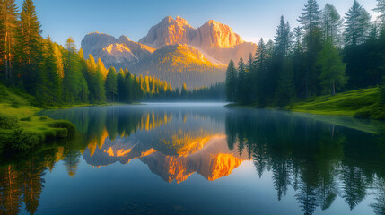 lake in the mountains