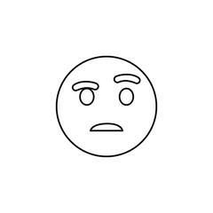 Images are a vector, editable stroke. Made with precision and an eye for quality. black emoticon Bold line icon.