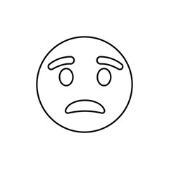 Big set of emojis. Emoji. Funny emoticon faces with facial expressions. Emoticon outline. Emoji face emoticon funny line eight black icon expression smiley face human mood, flat vector isolated set