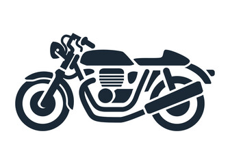 motorcycle vector icon isolated on white background