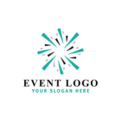 event parties planning logo design vector