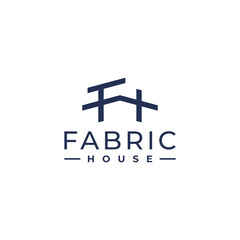 initial letter FH real estate house logo design vector