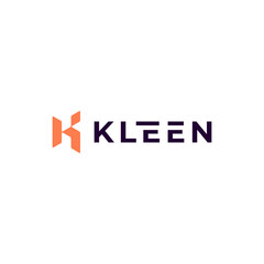 initial letter K logo design vector
