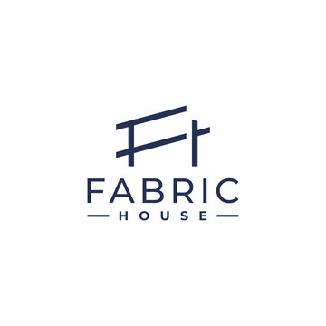 initial letter FH real estate house logo design vector