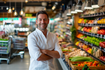 Supermarket Success Story: White Shirt, Big Smile