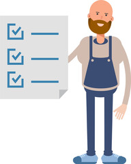 Male Barista Character and Check List Document
