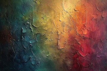 Abstract textured oil painting