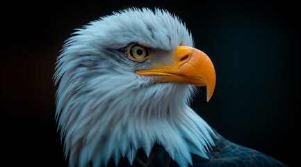 Obraz premium an eagle in the wild flying and sitting on a branch created by ai