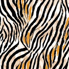 Zebra, tiger texture, animal print.