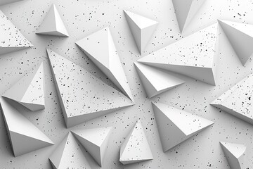 White silver geometric universal background for business presentation . Abstract elegant seamless pattern. Minimalist empty triangular BG. Halftone monochrome cover. Modern digital Happy New Year 2020