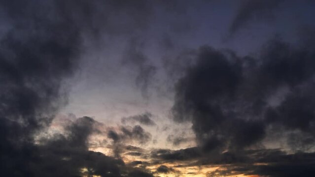 Dramatic Dawn Cloudscape.
Early morning clouds rolling by.