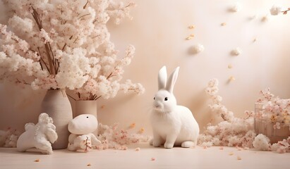 Easter decor, bunny, spring decor, Easter