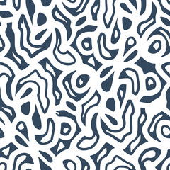 Seamless pattern with a simple abstract drawing