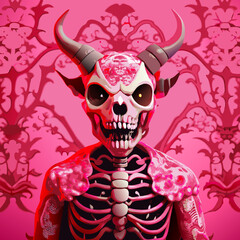 monster face skeleton