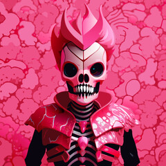 monster face skeleton