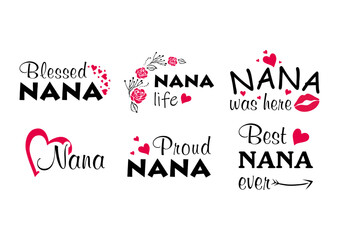 Nana bundle. Six simple designs
