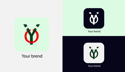 Modern vector logo with high quality abstract letters best for street style