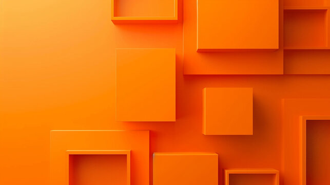 Alloy orange color square shape background presentation design. PowerPoint and Business background.