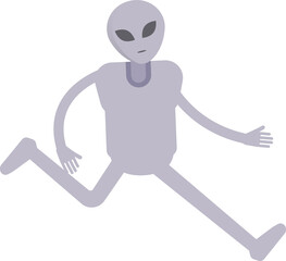 Alien Character Walking
