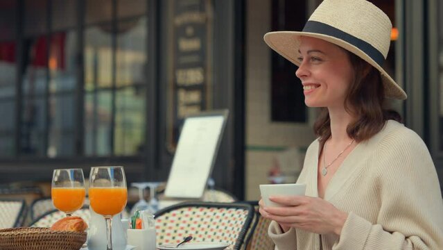 Parisian Cafe Morning, slow motion