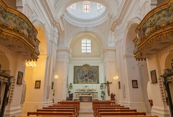 Meubelstickers MONOPOLI, ITALY - MARCH 6, 2022:  The nave of church Chiesa di Santa Theresia. © Renáta Sedmáková