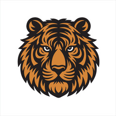 Tiger head vector illustration Logo tiger t shirt design
