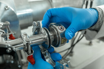 Control Panel of a Cyclotron Particle Accelerator
