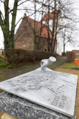 Ghost village Kursdorf Germany with church